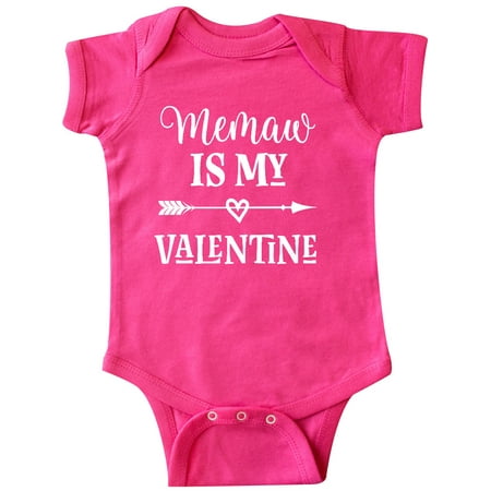 

Inktastic Memaw Grandma is my Valentine Gift Baby Girl Bodysuit