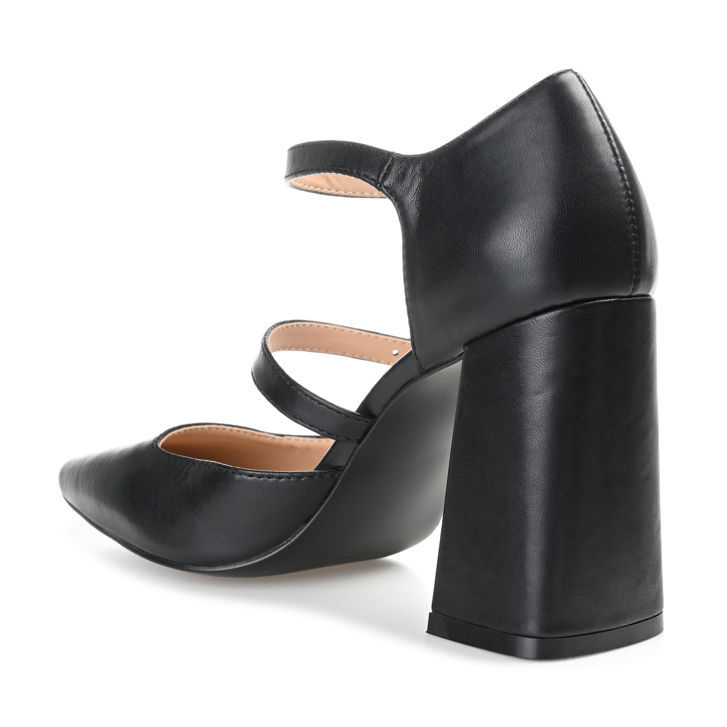 Journee Womens Isadorah Mary Jane Mid Block Heel Square Toe Pumps, Widths Available
