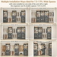 thumbnail image 6 of Homieasy 12-Drawer Customizable L-Shaped Closet System ,8.5-11.5 Ft with 4 Hanging Rods & 3 Tower,Gray Oak, 6 of 7
