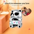 thumbnail image 3 of ROSIANNA 925 Sterling Silver Charm for Bracelets Cartoon Panda Doll Love Only Charm Women Bracelet Charm, 3 of 5