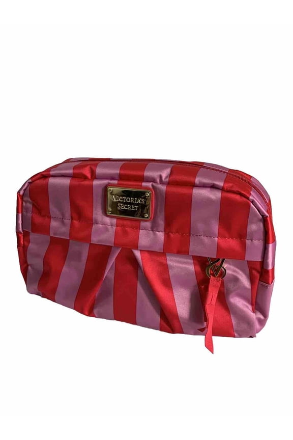 Cosmetic Bag Make up Case Signature Stripes NEW