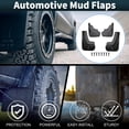 thumbnail image 2 of Unique Bargains Mud Flaps Splash Guards Direct Fit for Peugeot 308 II Hatchback 2014-2017 Front & Rear Pre-Drilled 1 Set All-Weather Protection Kit, 2 of 7