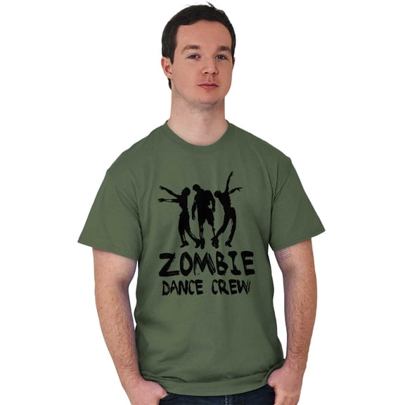 Zombie Dance Crew Walking Apocalypse Plus Size Crewneck Graphic Tee Shirt Brisco Brands 2X