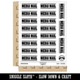 thumbnail image 2 of Media Mail Border Top Bottom Sticker Set - White - Gloss Finish - 2.00" Large, 2 of 7