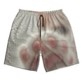 thumbnail image 3 of Uemuo Raindrop Kitten Paw Pattern Men's Swim Trunks Hawaiian Beach Bathing Suit Swimsuits Beach Quick-Dry Shorts with Pockets-3X-Large, 3 of 9
