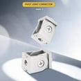 thumbnail image 5 of 2 Pcs/lot Connecteur de Joint Pivotant Flexible en Alliage pour Profil d'Extrusion en Aluminium Standard Eu 2020, 5 of 5