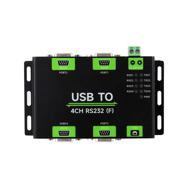 Adaptateur USB vers 4CH RS232 Convertisseur USB vers Série Puce FT4232HL Vent/linux/android, Port Femelle RS232