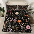 thumbnail image 2 of Castle Fairy 4-Piece King Sheet Set with Vintage Flower Botanical Plants Design, 2 of 7