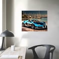 thumbnail image 3 of JEUXUS Car Poster Decor Black and White Wall Art Framed Car Art for Men Boys Bedroom Décor Sports Posters Landscape Office Room Decor Gift for Teen Boys 20x16 inch, 3 of 4