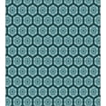 thumbnail image 2 of Floral Duvet Cover Set, Flower Petals Pattern in Pastel Tones Blossoms Essence Oriental Blooms, Decorative 3 Piece Bedding Set with 2 Pillow Shams, King Size, Dark Teal and Turquoise, by Ambesonne, 2 of 2