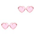 thumbnail image 1 of Minnieouse Gafas de sol de corazón para mujer, gafas de sol de ojo de gato, gafas Retro de amor en forma de corazón, gafas de sol de compras rosado 2Conjunto, 1 of 6