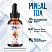 Pineal 10X Drops Advanced Formula Brain Support Supplement Pineal10X 60 Servings