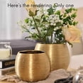 thumbnail image 5 of Ceramic Plant Pot Planter Unique Gold-Plated Creative Flower Pot Succulent Flowerpot Flower Vase Plant Pot, 5 of 5