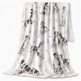 thumbnail image 2 of Whimsical Watercolor Dalmatian Dogs Pink Hearts, Playful Pet Portrait Pattern, Warm Flannel Blanket for Living Room and Reading Nook, Dog Lovers Christmas Gift, Pet Lover Home Decor, 2 of 9