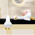 thumbnail image 2 of DAMAI 4 Pcs Mini Resin Goose Figurines, Cute Figurine Computer Monitor Decor, 3D Craft Sculpture, Tiny Cute Goose Statues for Office Desk, Car Dashboard, Indoor Festival Decor, 2 of 6