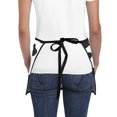 thumbnail image 4 of Men Women Aprons with Pockets Work Waist Apron Cow Print Half Apron, 4 of 6