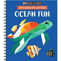 Brain Games - Sticker by Letter Brain Games - Sticker by Letter: Ocean Fun (Sticker Puzzles - Kids Activity Book), (Paperback)