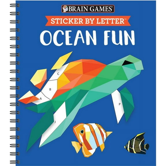Brain Games - Sticker by Letter Brain Games - Sticker by Letter: Ocean Fun (Sticker Puzzles - Kids Activity Book), (Paperback)