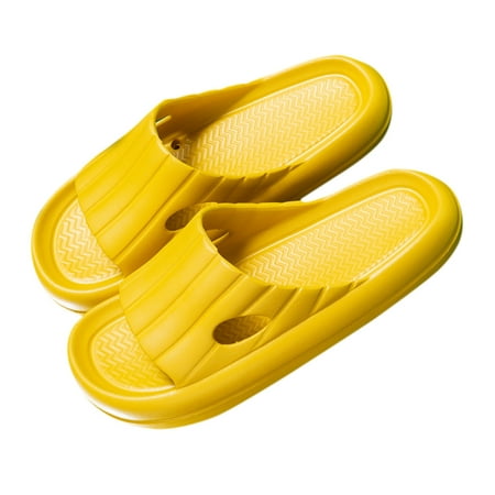 

Unisex Soft Indoor Home Thick Soled Mute Couple Womens Non Slip Pillows Slippers