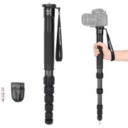 Koolehaoda 69-Inch Carbon Fiber Monopod for DSLR Cameras - 32mm Tube Unipod Stick, Lightweight Portable Travel, 33Lbs Payload Capacity