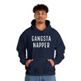thumbnail image 4 of Gangsta Napper Funny Lazy Adult Unisex Pullover Sweatshirt Hoodie Sayings, 4 of 5