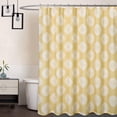 thumbnail image 1 of Shower Curtains, Decorative Medallion Damask Print 200GSM Fabric Shower Curtains with Reinforced Buttonholes for Bathroom,Yellow,72"x72", 1 of 7