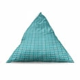 thumbnail image 4 of Abstract Lounger Chair Bag, Geometrical Print of Vertical Zigzags in Aquatic Tones Simplistic, High Capacity Storage with Handle Container, Lounger Size, Seafoam Sea Blue, by Ambesonne, 4 of 5