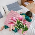 thumbnail image 2 of Happy Mothers'' Day Throw Blanket, I Love You Mom Blanket, Super Soft Warm Mother''s Day Throw Blanket for Couch Sofa Chair Office Bedding All Season Gifts for Mom 40"x50", 2 of 6