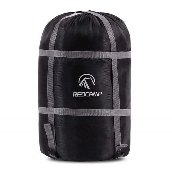 REDCAMP Sleeping Bag Stuff Sack, 63L,Black XXL compression stuff sack, Great for Backpacking and Camping