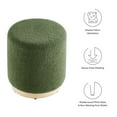 thumbnail image 6 of Ottoman Accent Chair, Green, Fabric, Living Kitchen Cafe Bistro Hospitality Restaurant, Modern Contemporary HB36619, 6 of 8