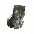 thumbnail image 4 of Forest Soft Flannel Fleece Throw Blanket, Rushing Riverbed with Rocks Trees Mountain Branches Shrubs Nature Scenery, Cozy Plush for Indoor and Outdoor Use, 50" x 60", Green Grey White, by Ambesonne, 4 of 6