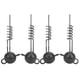 thumbnail image 1 of Juego de 4 señuelos de plástico blando con tornillos fijos, potenciador de cebo, ideal para nadar con gusanos blandos, cabeza redonda, plomada, 1 of 8