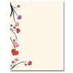 Antique Roses Letterhead Paper – 100 Sheets, 28lb Premium, For Laser & Inkjet