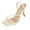 01Beige, variant on Women's Strappy Kitten Heels, Square Toe Open Toe Dress Sandals