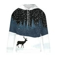 thumbnail image 5 of Yusimy Mens Christmas Printed Hoodie with Pockets & Drawstring Long Sleeve Pullover Athletic Top, 5 of 6