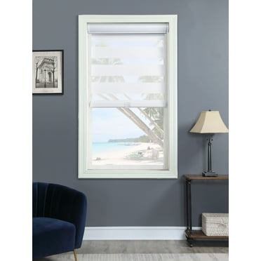 Cordless Light Filtering Layered Shade 32" X 72" White