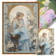 thumbnail image 1 of Hilo Algodón Ecológico Bordado Obra Arte Punto Cruz Impresa 11CT para Niña 40x60cm, 1 of 9