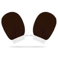 thumbnail image 2 of HOMEIORA 2PCS Exfoliating Glove Body Scrubber - Exfoliating Mitt Dead Skin Remover, Shower Face and Body Exfoliator - Korean Style Skin Scrubber Washcloth, Dark Brown, 2 of 8