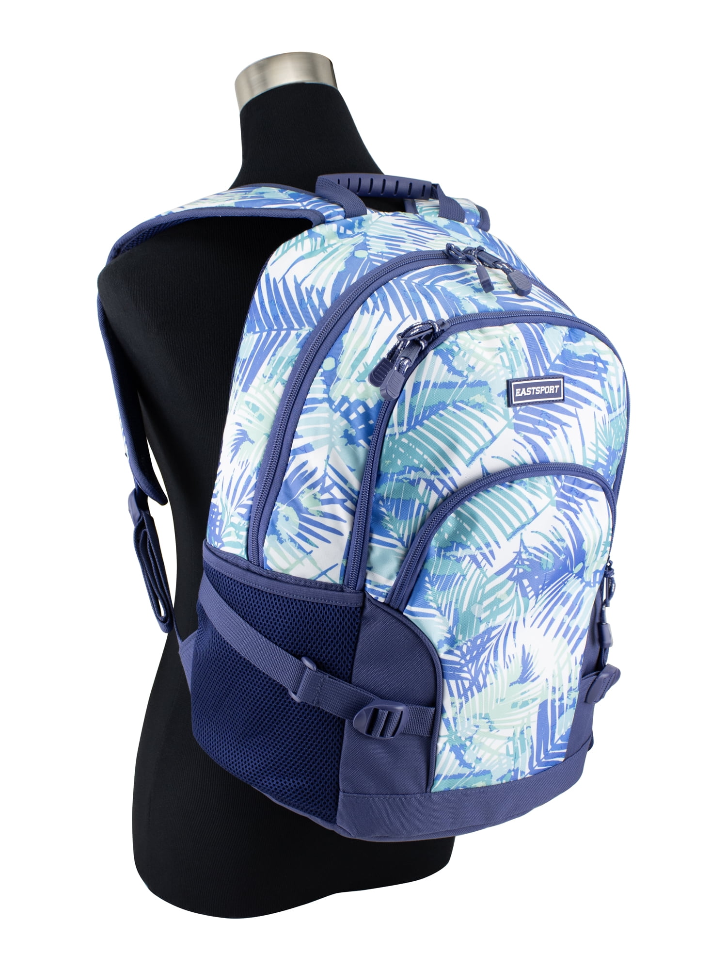 Eastsport Unisex 18.5" Dynamic Athleisure Backpack, Palm Leaves