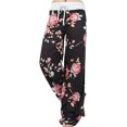 thumbnail image 1 of Women's High Waist Casual Floral Print Drawstring Wide Leg Pants, 1 of 6