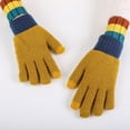 thumbnail image 4 of Women Men Warm Stretch Knitted Gloves Mittens Winter Keep Warm Knitting Golves Outdoor Riding Mittens, 4 of 4