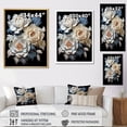 thumbnail image 4 of Designart "Whispering Beige Peonies I" Peonies Floater Framed Canvas Art Print, 4 of 5