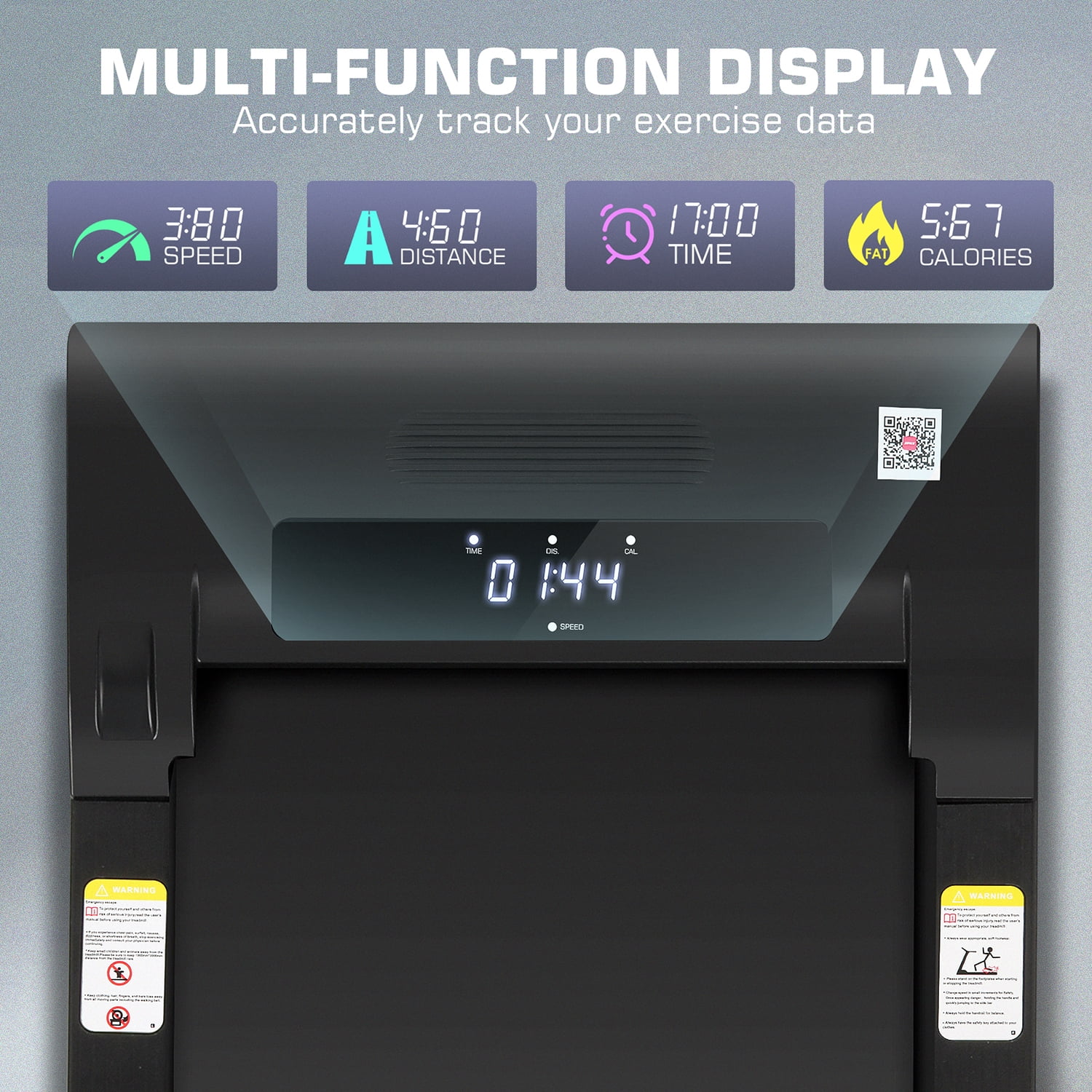Walking Pad 2.5HP Brushless Motor 300lbs Weight Capacity,Portable Under Desk Treadmill with App Remote Control,Low-Noise Desk Treadmill in LED Display,Installation-Free