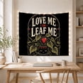 thumbnail image 5 of Cute Smiling Plant Pot with Hearts & "Love Me or Leaf Me" Text, Cozy Vintage Whimsical for Plant Lovers, Botanical Wall Art, Housewarming Gift Tapestry Wall Hanging for Bedroom, Living Room, 5 of 7