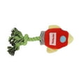 thumbnail image 2 of Plush Dog Toy Teeth Cleaning Interactive Stuffed Dog Chewing Toy with Knot Rope for Puppy Red, 2 of 5