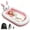White, Pink, variant on Godery Youth Portable Inflatable Travel Bed with Safety Rails, Quick Inflate Air Pump & Storage Carry Bag, Detachable Soft PVC Mattress for Camping, Travel & Home Indoor Rest
