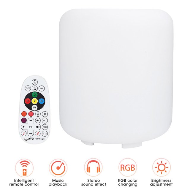 Smart Speakoth LED Night Lámpara Colorido Control Remoto Control Remoto Cargo de la Mesa de la Mesita de Dormitorio