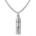 thumbnail image 1 of Yinanstore 3-15pack Stainless Steel Glass Openable Container Tube Urn Pendant Necklace 3 Pcs, 1 of 5