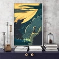 thumbnail image 3 of IDEA4WALL Framed Canvas Wall Art for Living Room, Bedroom Flow in The Dream Canvas Prints for Modern Home Decoration Ready to Hang, 3 of 4