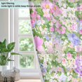 thumbnail image 4 of Yayeee Window Curtains Set of 2 for Living Room Light Filtering 63"x42", Retro Pink Purple Green Floral Pattern, 4 of 7